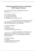 1 Death Investigation Practice Test Questions With Complete Solutions