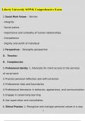 Social Work Comprehensive Exam 2023 Questions and Answers 2023 &lpar;Verified Answers by Expert&rpar;