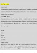 2023 ATI TEAS 7 Math-Questions&Answers Latest Update (made 92% on math with this document)