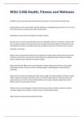 WGU C458 Health&comma; Fitness and Wellness exam 2023 with 100&percnt; correct answers