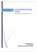 GASTROINTESTINAL EXAM QUESTIONS & ANSWERS (RATED A+