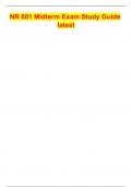 NR 601 Midterm Exam Study Guide latest