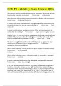 HESI PN - Mobility Exam Review&colon; Q&A