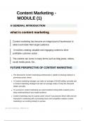 Content Marketing - module 1