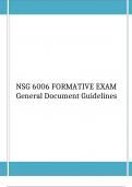 NSG 6006 FORMATIVE EXAM General Document Guidelines Download to Score A