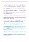 WGU C190 INTRODUCTION TO BIOLOGY COMPLETE EXAM  2023-2024 LATEST STUDY GUIDE THINGS YOU MUST  KNOW&vert; QUESTIONS AND ANSWERS&vert;100&percnt; CORRECT