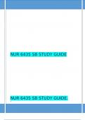 NUR 6435 SB STUDY GUIDE  &lpar;LATEST 2023&sol;2024&rpar; 100&percnt; CORRECT