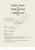 KEEP CALM and PASS NCLEX with CHRIS JAY Review