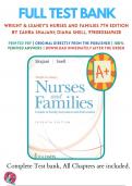 Test Banks For Wright & Leahey's Nurses and Families 7th Edition by Zahra Shajani; Diana Snell, 9780803669628, Chapter 1-13 Complete Guide