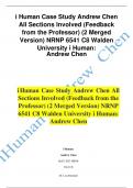 i Human Case Study Andrew Chen All Sections Involved (Feedback from the Professor) (2 Merged Version) NRNP 6541 C8 Walden University i Human: Andrew Chen