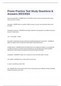 Praxis Practice Test Study Questions & Answers 2023&sol;2024