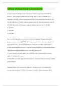 CPCU Virtual Exam Questions  &vert; Questions with 100&percnt; Correct Answers &vert; Updated and Verified &vert; 20 Pages