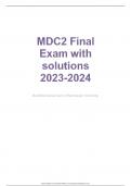 MDC2 Final Exam with solutions 2025