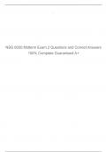 NSG 6020 Midterm Exam 2 Questions and Correct Answers 100&percnt; Complete Guaranteed A&plus;