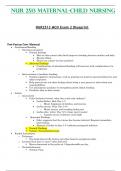 Exam 2 Blueprint - NUR 2513 / NUR2513 (Latest 2023 / 2024): Maternal Child Nursing - Rasmussen