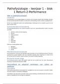 Voordeelbundel Pathofysiologie - leerjaar 1 - blok 1 Return-2-Performance