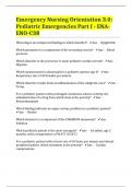 Emergency Nursing Orientation 3.0: Pediatric Emergencies Part I - ENA-ENO-C38