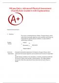 NR 509 Quiz 2 Advanced Physical Assessment Chamberlain Graded A with Explanations