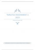 TMN3702 ASSIGNMENT 3 2023 