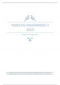 TMN3702 ASSIGNMENT 3 2023 