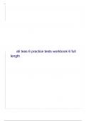ATI TEAS 6 PRACTICE TESTS WORKBOOK 6 FULL LENGTH  LATEST  2023 WITH QUESTIONS AND ANSWERS 100&percnt; CORRECT&period;