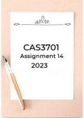 CAS3701 Assignment 14 2023