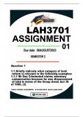 LAH3701 ASSIGNMENT 2 DUE 8 AUGUST 3023