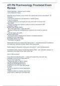 Exam &lpar;elaborations&rpar; ATI PN Pharmacology Proctored exam 2023 latest update