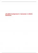 LPL4802 Assignment 1 Semester 1 &lpar;2023&rpar; Solutions
