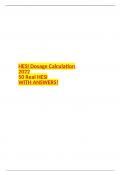 HESI Dosage Calculation 2022 