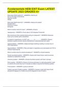 Fundamentals HESI EXIT Exam LATEST UPDATE 2023 GRADED A&plus;