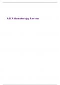 ASCP Hematology Review