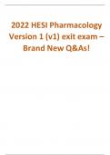 HESI Pharmacology Exit Exam Version 1 &lpar;V1&rpar; &ndash; 2022 Edition &vert; Brand New Questions and Answers