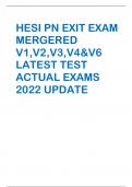 HESI PN EXIT EXAM  MERGERED  V1,V2,V3,V4&V6  LATEST TEST  ACTUAL EXAMS  2022 UPDATE