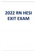 HESI RN Exit Exam &ndash; 2022 Edition &vert; Complete Study Guide with Verified Questions and Answers