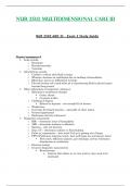 Exam 2 Study Guide - NUR2502 / NUR 2502 (Latest 2023 / 2024) : Multidimensional Care III / MDC 3 - Rasmussen