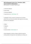 HESI Radiography Practice Test 1 Questions (100% Correct Answers) 180 Questions
