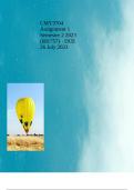 CMY3704 Assignment 1 Semester 2 2023 &lpar;681757&rpar; - DUE 26 July 2023