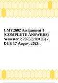 CMY2602 Assignment 1 &lpar;COMPLETE ANSWERS&rpar; Semester 2 2023 &lpar;700105&rpar; - DUE 17 August 2023&period;
