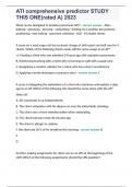 ATI comprehensive predictor STUDY THIS ONE&lpar;rated A&rpar; 2023