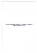 ACCT 212 Week 3 Homework Assignment (volume 2) | 100% Guaranteed pass