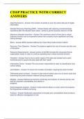 ANSWERS CISSP PRACTICE WITH CORRECT 