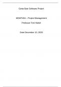 MGMT404 – Project Management