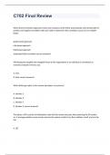C702 Final Review exam with 100&percnt; correct answers