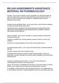 RELIAS ASSESSMENTS ASSISTANCE MATERIAL RN PHARMACOLOGY&vert;UPDATED&VERIFIED&vert;100&percnt; SOLVED&vert;GUARANTEED SUCCESS
