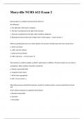 Maryville NURS 612 Exam 2 2023 with 100&percnt; correct answers