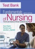 TEST BANK FOR FUNDAMENTALS OF NURSING 9TH EDITION BY TAYLOR