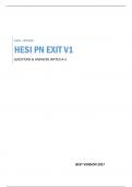 HESI PN EXIT V1 - QUESTIONS & ANSWERS (RATED A+) 100% VERIFIED BEST UPDATED 2017