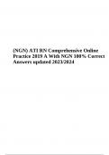 NGN - ATI RN Comprehensive Online Practice 2019 With NGN | Questions With Correct Answers updated 2023/2024