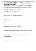 CNIM PRACTICE QUESTIONS with Answers &lpar;Verified Answers&rpar; 2023 Update